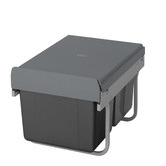 Elite Domestique 30L Steel Twin Slide Out Under Sink Waste Bin