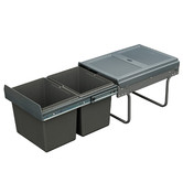Elite Domestique 30L Steel Twin Slide Out Under Sink Waste Bin