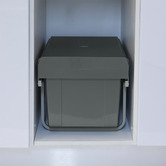 Elite Domestique 30L Steel Twin Slide Out Under Sink Waste Bin