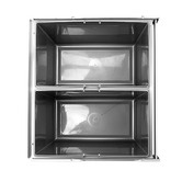 Elite Domestique 90L Steel Twin Slide Out Waste Bin with Door Mount