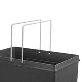 Elite Domestique 68L Steel Triple Slide Out Waste Bin with Door Mount