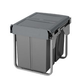 Elite Domestique 40L Steel Twin Slide Out Waste Bin with Door Mount for 450mm Cupboard