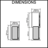 Elite 176x26cm Galley Pull-Out Pantry