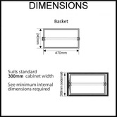 Elite 176x26cm Galley Pull-Out Pantry