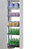 Elite 170-200cm Height-Adjustable Galley Pull-Out Pantry