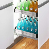 Elite 170-200cm Height-Adjustable Bistro Pull-Out Pantry