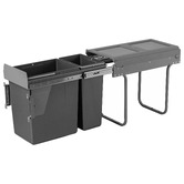 Elite Domestique 30L Twin Slide Out Concealed Waste Bin