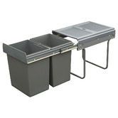 Elite Domestique 40L Twin Slide Out Concealed Waste Bin