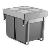 Elite Domestique Plus 90L Twin Slide Out Concealed Waste Bin