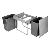 Elite Domestique Plus 90L Twin Slide Out Concealed Waste Bin