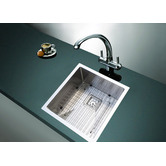 Essential Home Supply Single Silver Stainless Steel Kitchen Sink