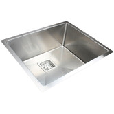 Essential Home Supply Single Silver Stainless Steel Kitchen Sink