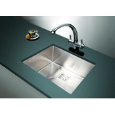 Essential Home Supply Single Silver Stainless Steel Kitchen Sink