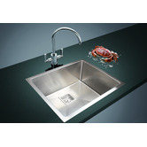 Essential Home Supply Single Silver Stainless Steel Kitchen Sink