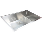 Essential Home Supply Single Silver Stainless Steel Kitchen Sink