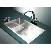 Essential Home Supply Single Silver Stainless Steel Kitchen Sink
