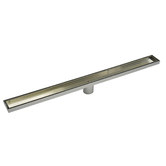 Essential Home Supply Stainless Steel Linear Shower Grate with 50mm Outlet