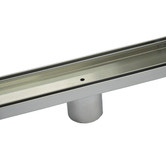 Essential Home Supply Stainless Steel Linear Shower Grate with 50mm Outlet