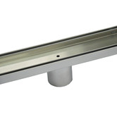 Essential Home Supply Stainless Steel Linear Shower Grate with 50mm Outlet