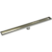 Essential Home Supply Stainless Steel Linear Shower Grate with 50mm Outlet