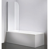 Essential Home Supply Opal Chrome Single Glass Shower Screen
