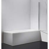 Essential Home Supply Opal Chrome Single Glass Shower Screen