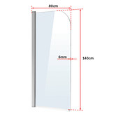 Essential Home Supply Opal Chrome Single Glass Shower Screen