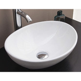 Essential Home Supply 400mm White Oval Ceramic Basin