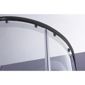 Essential Home Supply Curved Titan Glass Sliding Shower Screen