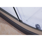 Essential Home Supply Curved Titan Glass Sliding Shower Screen