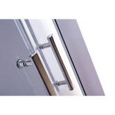 Essential Home Supply Curved Titan Glass Sliding Shower Screen