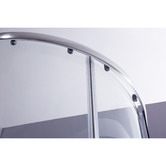 Essential Home Supply Curved Titan Glass Sliding Shower Screen