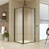 Essential Home Supply 82cm Lapis Glass Shower Screen