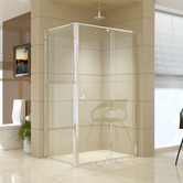 Essential Home Supply 122cm Lapis Glass Shower Screen