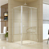Essential Home Supply 122cm Lapis Glass Shower Screen