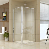Essential Home Supply 106cm Lapis Glass Shower Screen