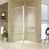 Essential Home Supply 106cm Lapis Glass Shower Screen