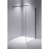 Essential Home Supply Round Framed Amethyst Glass Shower Screen