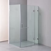 Essential Home Supply Chrome Valor Glass Shower Screen