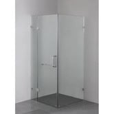 Essential Home Supply Chrome Valor Glass Shower Screen