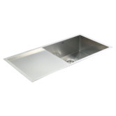 Essential Home Supply 960mm Single Stainless Steel Kitchen Sink with Drainer