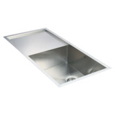 Essential Home Supply 960mm Single Stainless Steel Kitchen Sink with Drainer