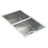 Essential Home Supply Haley 770mm Double Stainless Steel Double Kitchen Sink