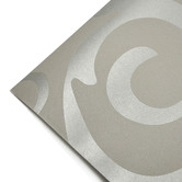Essential Home Supply Silver Flower Wallpaper