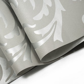Essential Home Supply Silver Flower Wallpaper