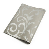 Essential Home Supply Silver Flower Wallpaper