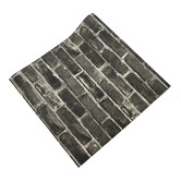 Essential Home Supply Grey Faux Brick Wallpaper