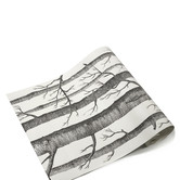 Essential Home Supply White &amp; Grey Birch Tree Wallpaper