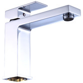 Essential Home Supply 16.3cm Chrome Square Basin Mixer Tap