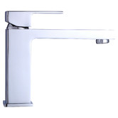 Essential Home Supply 16.3cm Chrome Square Basin Mixer Tap